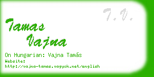 tamas vajna business card